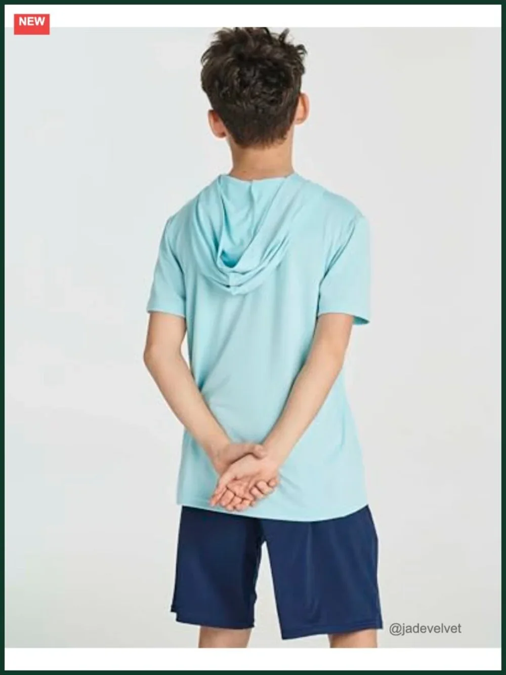 3-Pack Boys Dry-Fit Active Short Sleeve Hooded Pullover Shirts